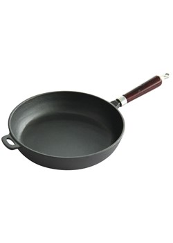 Żeliwna patelnia z rączką na indukcję 20cm P5-T01 ze sklepu Edinos.pl w kategorii Naczynia - zdjęcie 173840173