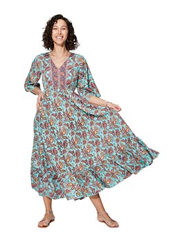 Ipanima Sukienka w kolorze błękitnym ze wzorem ze sklepu Limango Polska w kategorii Sukienki - zdjęcie 173840390