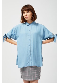 Koszula lyocell z marszczonymi rękawami ze sklepu Moodo.pl w kategorii Koszule damskie - zdjęcie 173841243