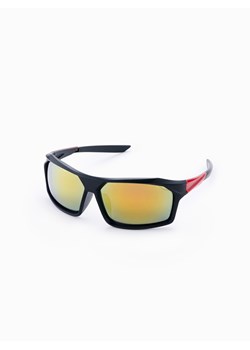 Okulary męskie przeciwsłoneczne 845A - czerwone ze sklepu Edoti w kategorii Okulary przeciwsłoneczne męskie - zdjęcie 173842310