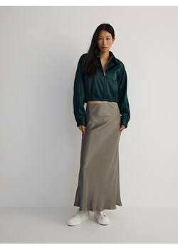 Reserved - Spódnica z wiskozy - zielony ze sklepu Reserved w kategorii Spódnice - zdjęcie 173842501