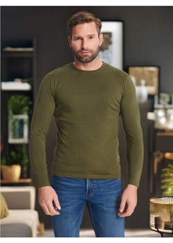 Sinsay - Koszulka z długimi rękawami - khaki ze sklepu Sinsay w kategorii T-shirty męskie - zdjęcie 173849342
