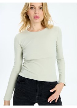 Sinsay - Koszulka z długimi rękawami - zielony ze sklepu Sinsay w kategorii Bluzki damskie - zdjęcie 173849352