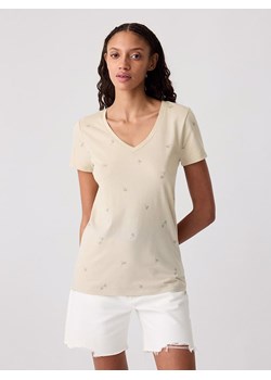 GAP Koszulka w kolorze beżowym ze sklepu Limango Polska w kategorii Bluzki damskie - zdjęcie 173849883