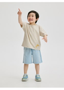 Reserved - T-shirt z nadrukiem - beżowy ze sklepu Reserved w kategorii Koszulki niemowlęce - zdjęcie 173850482