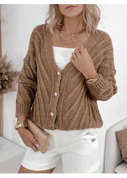 sweter noriko brązowy one size ze sklepu UBRA w kategorii Swetry damskie - zdjęcie 173850893