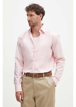 BOSS koszula męska kolor różowy regular z kołnierzykiem klasycznym 50489830 ze sklepu ANSWEAR.com w kategorii Koszule męskie - zdjęcie 173851442