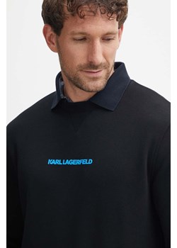 Karl Lagerfeld bluza męska kolor czarny z nadrukiem 543910.705404 ze sklepu ANSWEAR.com w kategorii Bluzy męskie - zdjęcie 173851671