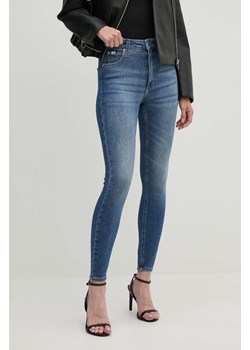 Calvin Klein Jeans jeansy damskie kolor niebieski J20J223651 ze sklepu ANSWEAR.com w kategorii Jeansy damskie - zdjęcie 173851944