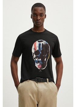 PS Paul Smith t-shirt bawełniany męski kolor czarny z nadrukiem M2R.011R.NP4685 ze sklepu ANSWEAR.com w kategorii T-shirty męskie - zdjęcie 173852131