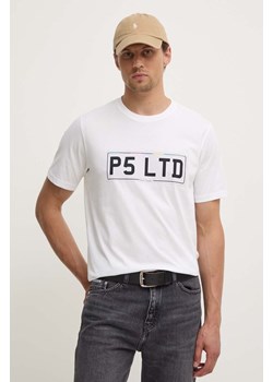 PS Paul Smith t-shirt bawełniany męski kolor biały z nadrukiem M2R.011R.NP4693 ze sklepu ANSWEAR.com w kategorii T-shirty męskie - zdjęcie 173852141