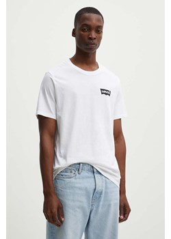 Levi&apos;s t-shirt bawełniany męski kolor biały z nadrukiem ze sklepu ANSWEAR.com w kategorii T-shirty męskie - zdjęcie 173852272