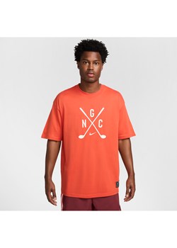 Męski T-shirt do golfa Nike Max90 - Pomarańczowy ze sklepu Nike poland w kategorii T-shirty męskie - zdjęcie 173852410
