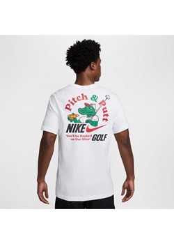 Męski T-shirt do golfa Nike - Biel ze sklepu Nike poland w kategorii T-shirty męskie - zdjęcie 173852430