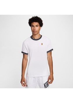 Męska koszulka z krótkim rękawem do tenisa NikeCourt Heritage - Biel ze sklepu Nike poland w kategorii T-shirty męskie - zdjęcie 173852441