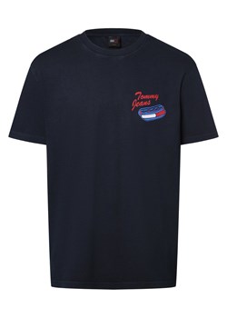 Tommy Jeans Koszulka męska Mężczyźni Bawełna granatowy nadruk ze sklepu vangraaf w kategorii T-shirty męskie - zdjęcie 173854400