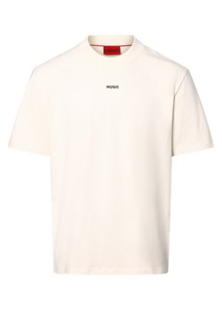 HUGO Koszulka męska - Dapolino Mężczyźni Bawełna écru jednolity ze sklepu vangraaf w kategorii T-shirty męskie - zdjęcie 173854411