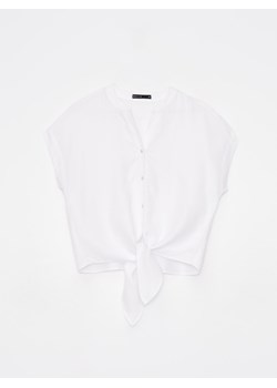 Mohito - Biała bluzka o kimonowym kroju - biały ze sklepu Mohito w kategorii Bluzki damskie - zdjęcie 173854731