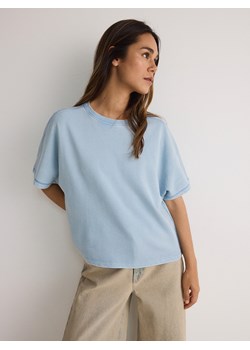 Reserved - Oversizowy t-shirt kimono - jasnoniebieski ze sklepu Reserved w kategorii Bluzki damskie - zdjęcie 173855233