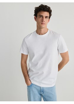 Reserved - T-shirt regular fit - biały ze sklepu Reserved w kategorii T-shirty męskie - zdjęcie 173855311