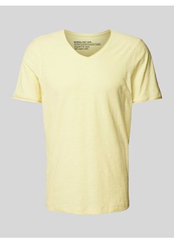 T-shirt z dekoltem w serek ze sklepu Peek&Cloppenburg  w kategorii T-shirty męskie - zdjęcie 173856994