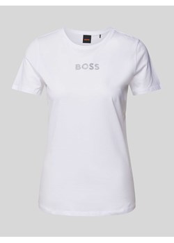 T-shirt z obszyciem kamieniami stras model ‘Eloga’ ze sklepu Peek&Cloppenburg  w kategorii Bluzki damskie - zdjęcie 173857143