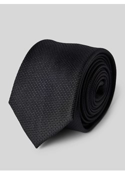 Krawat jedwabny o kroju slim fit ze sklepu Peek&Cloppenburg  w kategorii Krawaty - zdjęcie 173857231