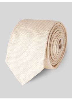 Krawat o kroju slim fit z fakturowanym wzorem ze sklepu Peek&Cloppenburg  w kategorii Krawaty - zdjęcie 173857281