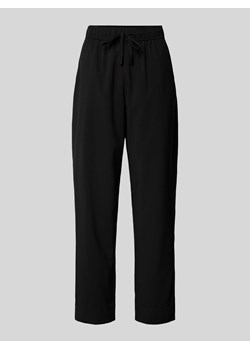 Spodnie materiałowe z prostą nogawką z tunelem model ‘MEFINI’ ze sklepu Peek&Cloppenburg  w kategorii Spodnie damskie - zdjęcie 173857311