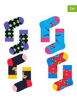 Happy Socks 4-częściowy zestaw prezentowy ze wzorem ze sklepu Limango Polska w kategorii Skarpetki dziecięce - zdjęcie 173857431