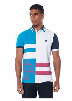 Galvanni Koszulka polo w kolorze biało-jasnoniebieskim ze wzorem ze sklepu Limango Polska w kategorii T-shirty męskie - zdjęcie 173857511
