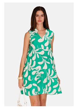 Le Jardin du Lin Sukienka w kolorze zielono-kremowym ze sklepu Limango Polska w kategorii Sukienki - zdjęcie 173857784