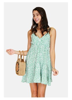 ASSUILI Sukienka w kolorze biało-zielonym ze sklepu Limango Polska w kategorii Sukienki - zdjęcie 173857862