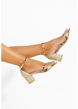 Złote eleganckie sandały Malena ze sklepu Zapatos w kategorii Sandały damskie - zdjęcie 173858921