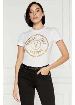 Versace Jeans Couture T-shirt | Slim Fit ze sklepu Gomez Fashion Store w kategorii Bluzki damskie - zdjęcie 173860681
