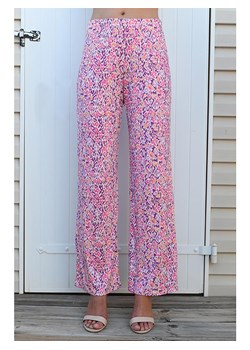 Bleu d&apos;Azur Spodnie &quot;Sancho&quot; w kolorze fioletowo-różowym ze sklepu Limango Polska w kategorii Spodnie damskie - zdjęcie 173861232