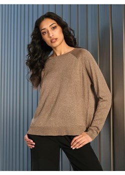 Sinsay - Sweter z metalizowaną nitką - brązowy ze sklepu Sinsay w kategorii Swetry damskie - zdjęcie 173862312