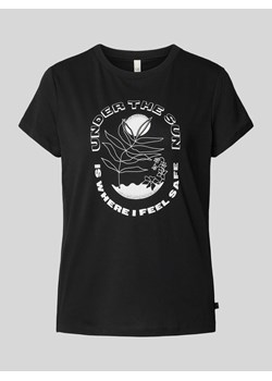 T-shirt z nadrukowanym motywem ze sklepu Peek&Cloppenburg  w kategorii Bluzki damskie - zdjęcie 173863183