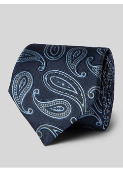 Krawat z detalem z logo ze sklepu Peek&Cloppenburg  w kategorii Krawaty - zdjęcie 173863681