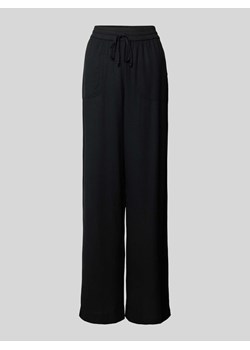 Spodnie materiałowe z szeroką nogawką i nakładanymi kieszeniami model ‘milia’ ze sklepu Peek&Cloppenburg  w kategorii Jeansy damskie - zdjęcie 173863794