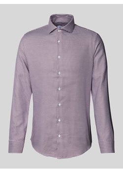 Koszula biznesowa o kroju slim fit z fakturowanym wzorem ze sklepu Peek&Cloppenburg  w kategorii Koszule męskie - zdjęcie 173863952