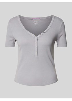 T-shirt z dekoltem w serek model ‘Serafino’ ze sklepu Peek&Cloppenburg  w kategorii Bluzki damskie - zdjęcie 173864001