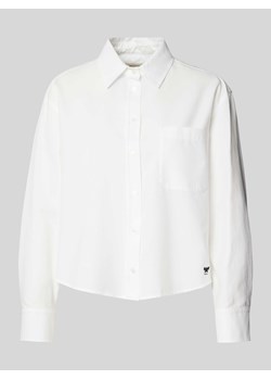 Bluzka koszulowa z kieszenią na piersi model ‘JOCK’ ze sklepu Peek&Cloppenburg  w kategorii Koszule damskie - zdjęcie 173864011
