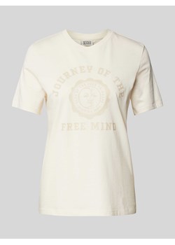 T-shirt z nadrukiem z napisem i logo ze sklepu Peek&Cloppenburg  w kategorii Bluzki damskie - zdjęcie 173864030