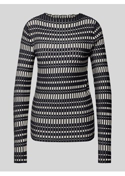 Sweter z dzianiny z okrągłym dekoltem ze sklepu Peek&Cloppenburg  w kategorii Swetry damskie - zdjęcie 173864201