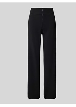 Spodnie materiałowe z szeroką nogawką i zamkiem błyskawicznym model ‘VICTORIA’ ze sklepu Peek&Cloppenburg  w kategorii Spodnie damskie - zdjęcie 173864230