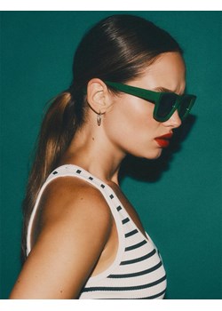 Okulary ALIN Zielony - ze sklepu Diverse w kategorii Okulary przeciwsłoneczne damskie - zdjęcie 173865571