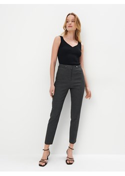 Mohito - Woskowane spodnie - czarny ze sklepu Mohito w kategorii Spodnie damskie - zdjęcie 173868993