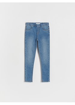 Reserved - Elastyczne jegginsy - niebieski ze sklepu Reserved w kategorii Spodnie dziewczęce - zdjęcie 173869782