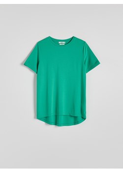 Reserved - T-shirt z modalem - zielony ze sklepu Reserved w kategorii Bluzki damskie - zdjęcie 173870132